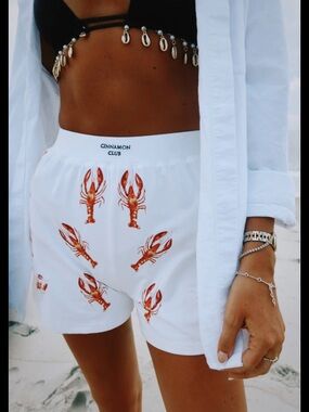 Nwot lobster mama cinnamon club coastal boxer shorts spring summer $88